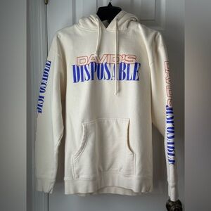 David Dobrik Men's Cream Camera Graphic NWT Hoodie Medium